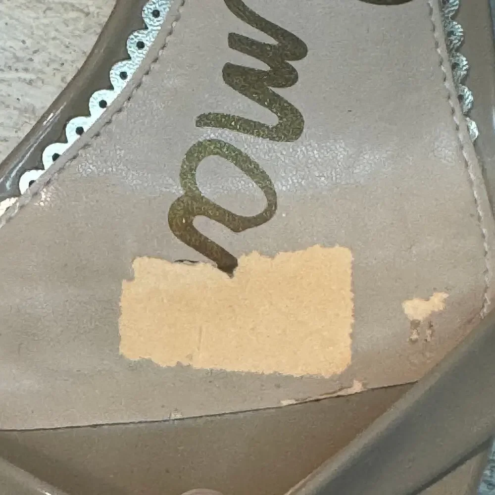 Sam Edelman Nude Ankle Strap Sandal Heels
